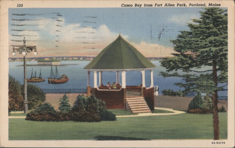 Casco Bay from Fort Allen Park, Portland, Maine