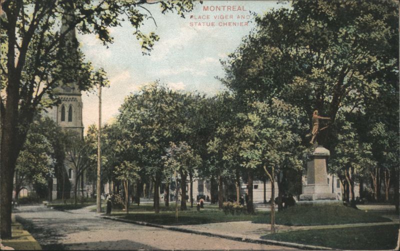 Place Viger and Statue Chenier, Montreal QC Canada