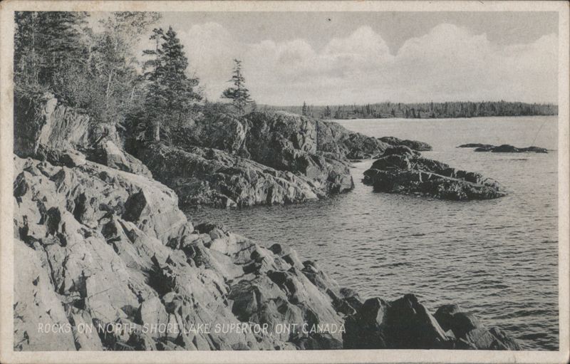 Rocks on North Shore Lake Superior Canada Ontario