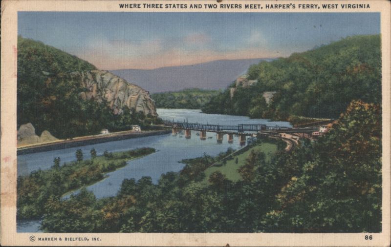 Where Three States and Two Rivers Meet, Harpers Ferry, WV West Virginia