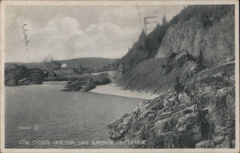 Coal Chutes, Jack Fish, Lake Superior, Ontario, Canada