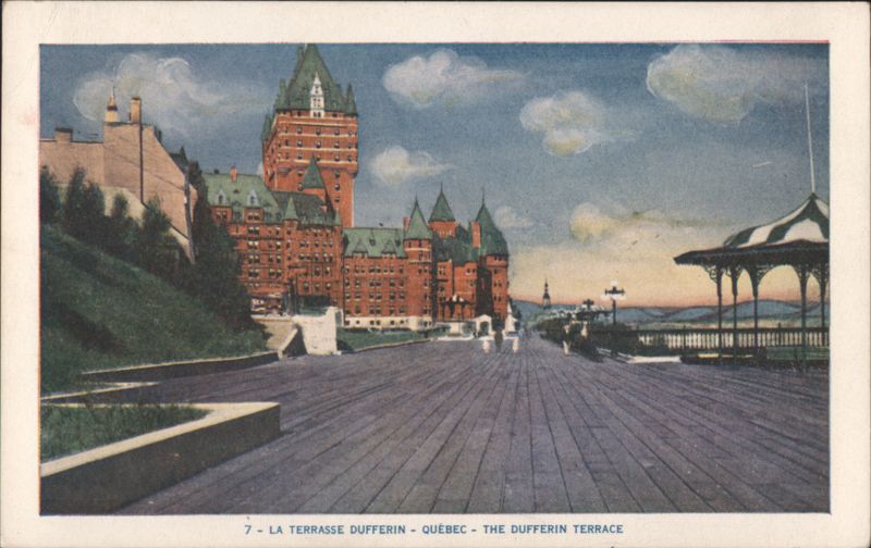 Dufferin Terrace and Château Frontenac, Québec QC Canada