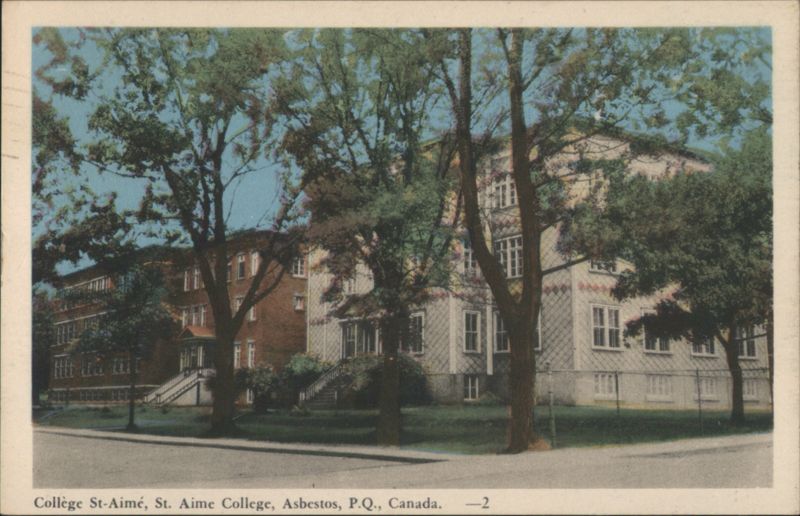 Collège St-Aimé, St. Aime College, Asbestos, QC Canada
