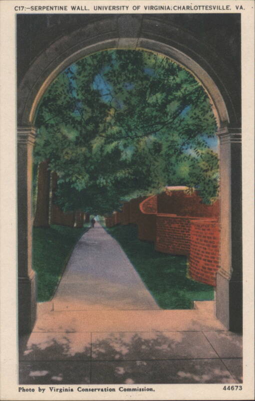 Serpentine Wall, University of Virginia Charlottesville