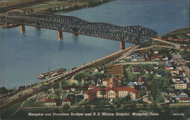 Memphis and Harrahan Bridges and U. S. Marine Hospital Tennessee