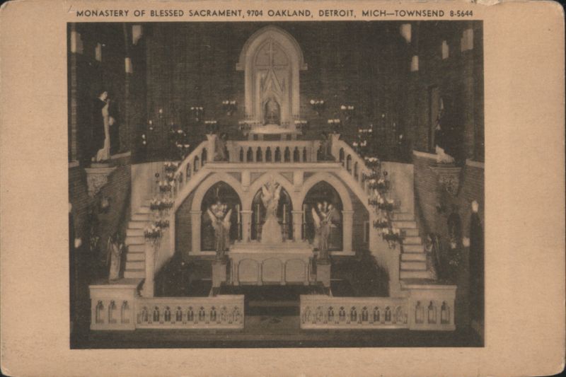 Monastery of Blessed Sacrament, Interior Detroit Michigan