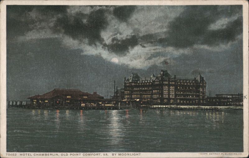 Hotel Chamberlin, Old Point Comfort by Moonlight Virginia