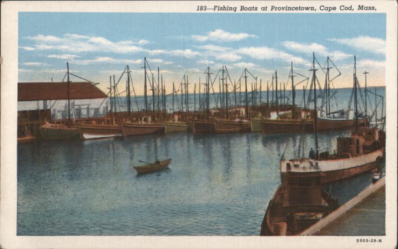 Fishing Boats at Provincetown, Cape Cod Massachusetts
