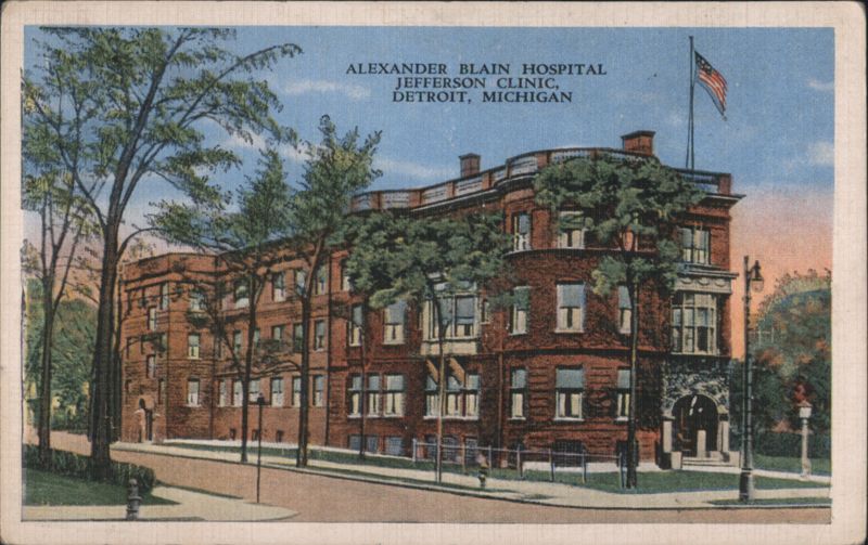 Alexander Blain Hospital Jefferson Clinic Detroit Michigan