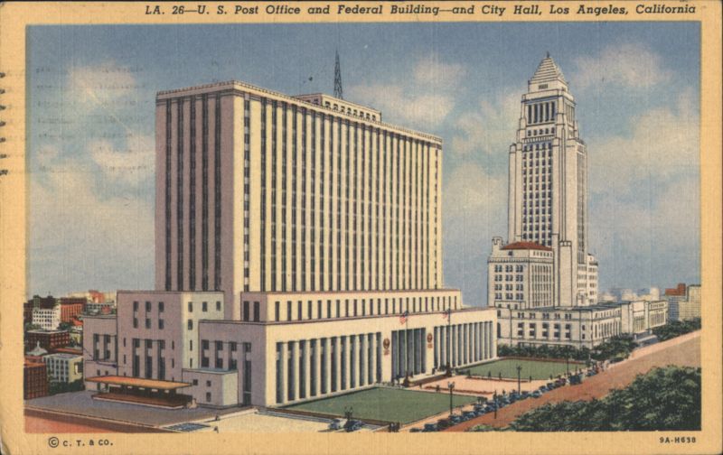 U. S. Post Office & Federal Building and City Hall Los Angeles California
