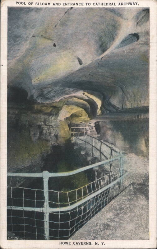 Pool of Siloam and Cathedral Archway, Howe Caverns Cobleskill New York