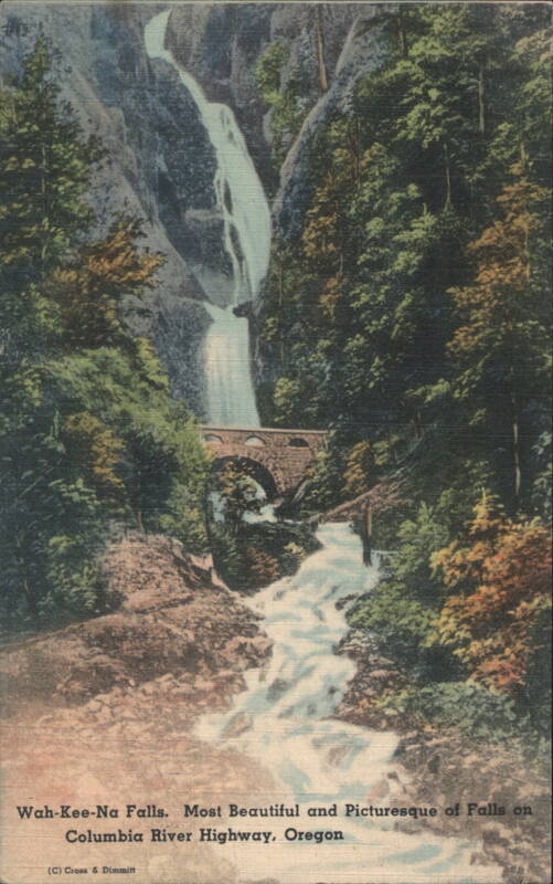 Wah-Kee-Na Falls, Columbia River Highway, Oregon