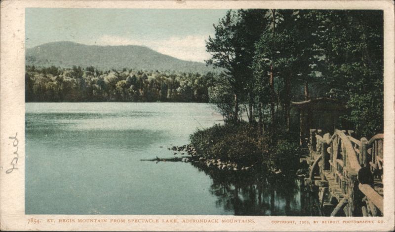 St. Regis Mountain from Spectacle Lake, Adirondack Mountains New York