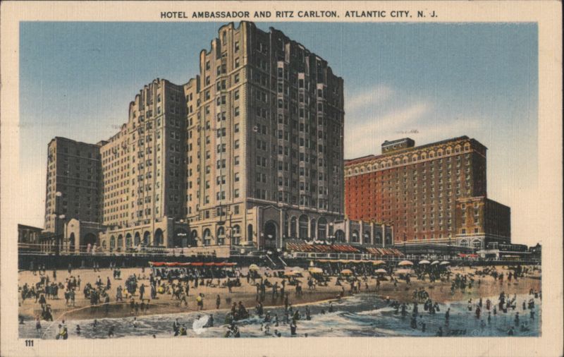 Hotel Ambassador and Ritz Carlton, Atlantic City New Jersey