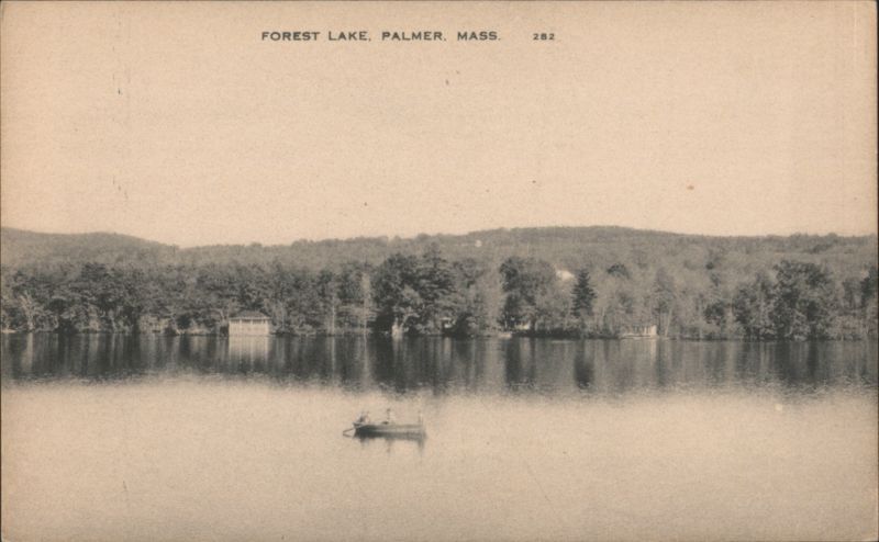 Forest Lake, Palmer, MA with Boathouse & Boat Massachusetts
