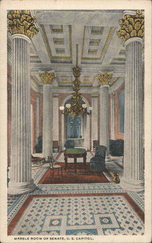 Marble Room of Senate, U.S. Capitol Washington District of Columbia
