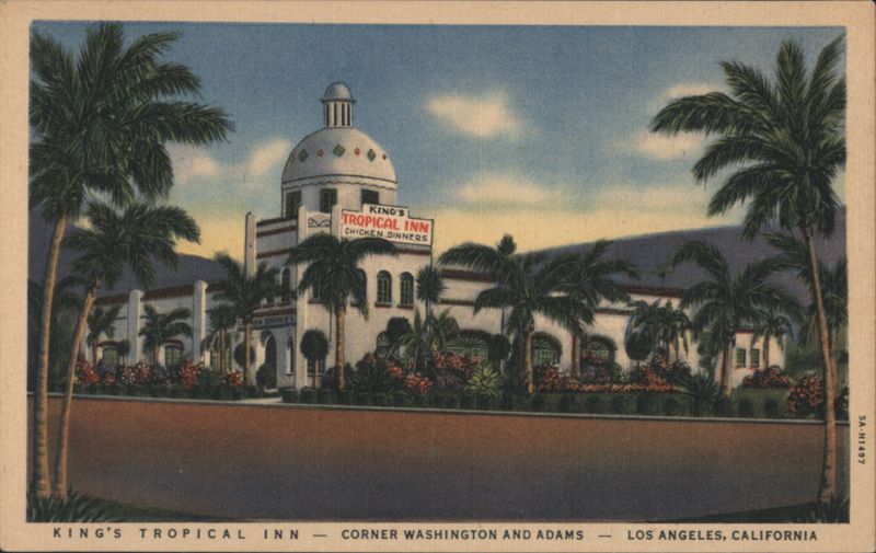 King's Tropical Inn, Washington & Adams, Los Angeles California