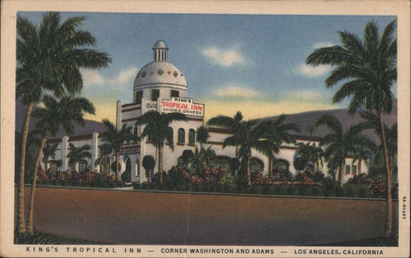 King's Tropical Inn, Chicken Dinners, Los Angeles, CA California