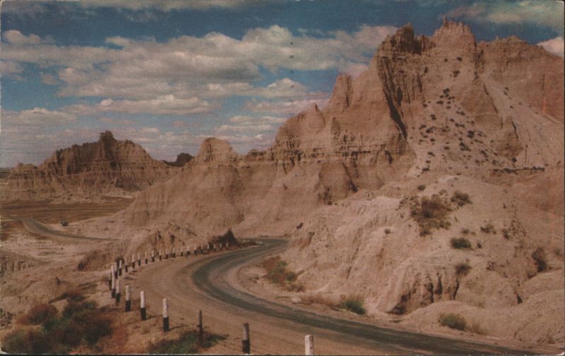 Cedar Pass Badlands National Monument Road South Dakota