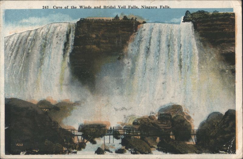 Cave of the Winds and Bridal Veil Falls Niagara Falls New York