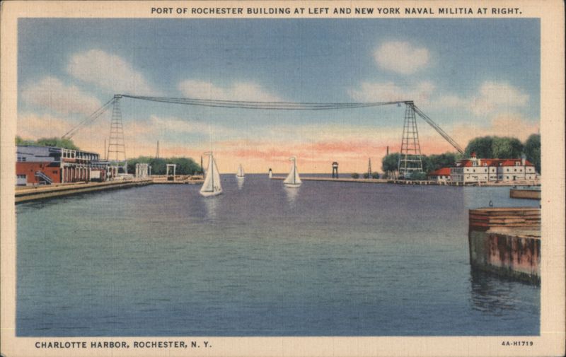 Port of Rochester Building & NY Naval Militia, Charlotte Harbor New York