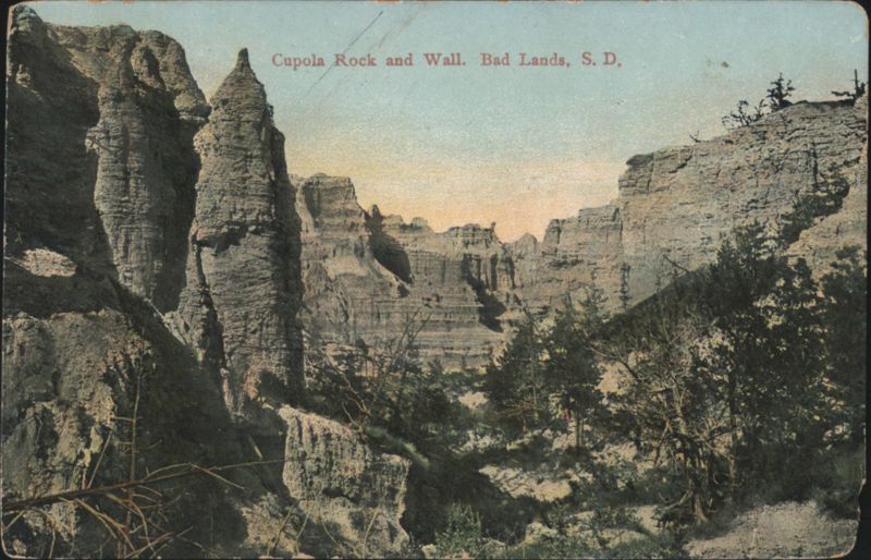 Cupola Rock and Wall, Badlands, SD Badlands National Park South Dakota