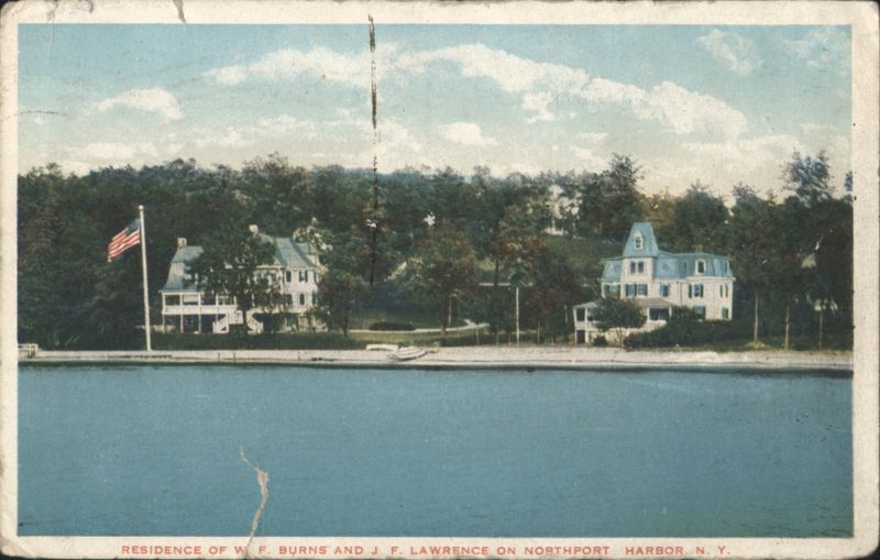 Residence of W. F. Burns and J. F. Lawrence on Northport Harbor New York