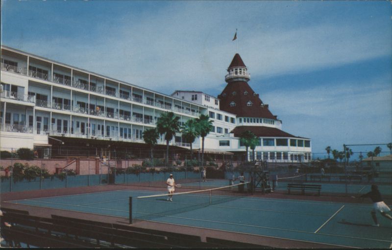 Hotel del Coronado, Tennis Courts California