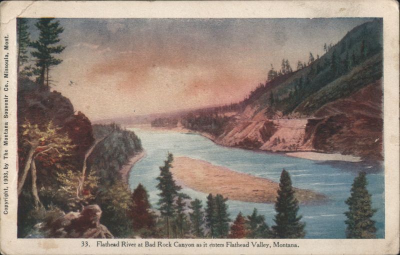Flathead River at Bad Rock Canyon, Flathead Valley Montana
