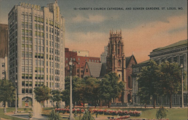 Christ's Church Cathedral & Sunken Gardens, St. Louis Missouri