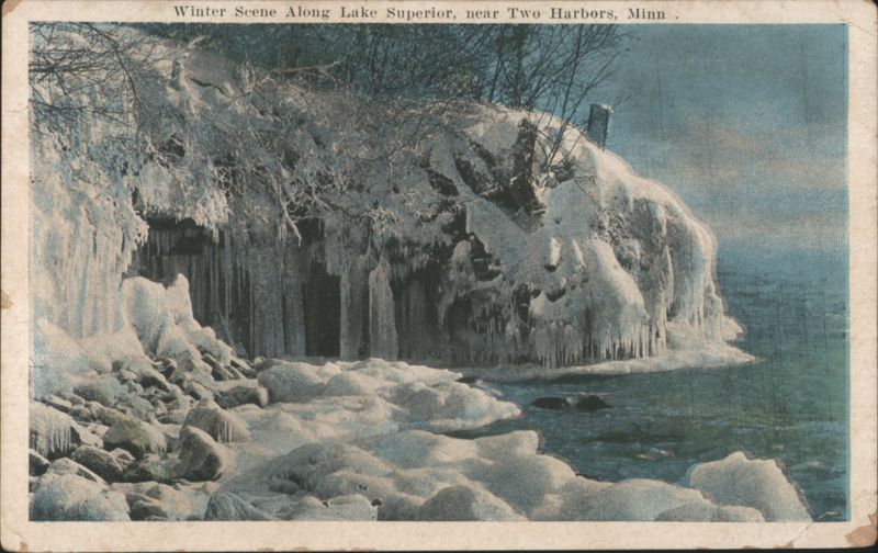 Winter Scene Along Lake Superior, near Two Harbors Minnesota