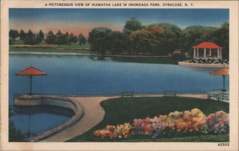 Hiawatha Lake in Onondaga Park, Syracuse, NY New York