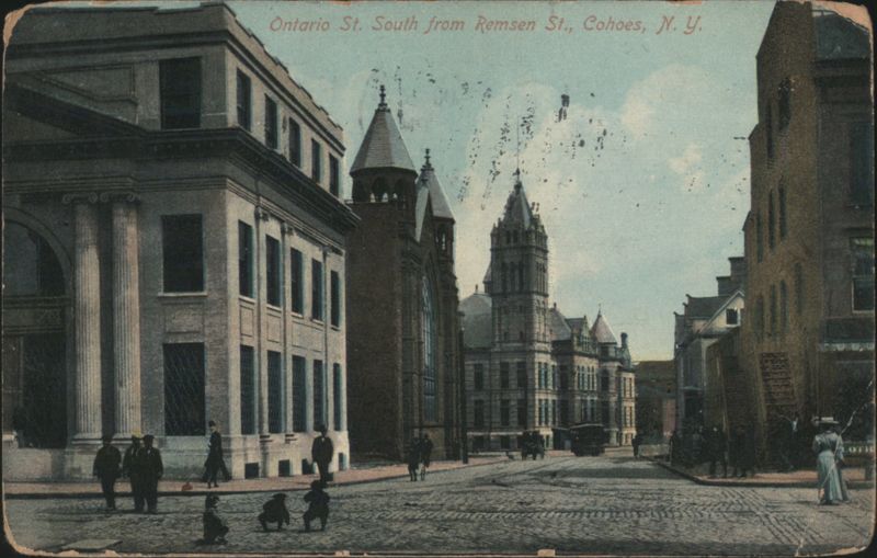 Ontario St. South from Remsen St., Cohoes, NY New York