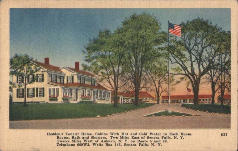 Hedden's Tourist Home & Cabins Seneca Falls New York