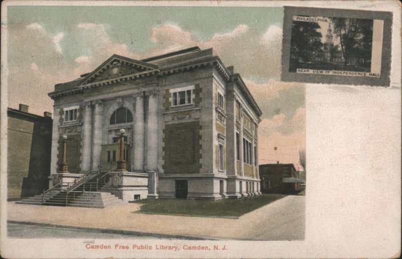Camden Free Public Library, Rear View of Independence Hall New Jersey