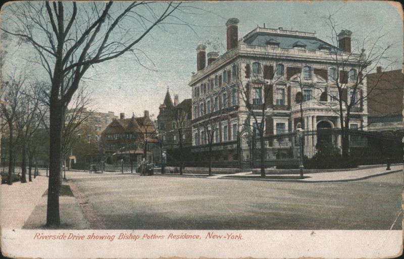 Riverside Drive showing Bishop Potters Residence New York