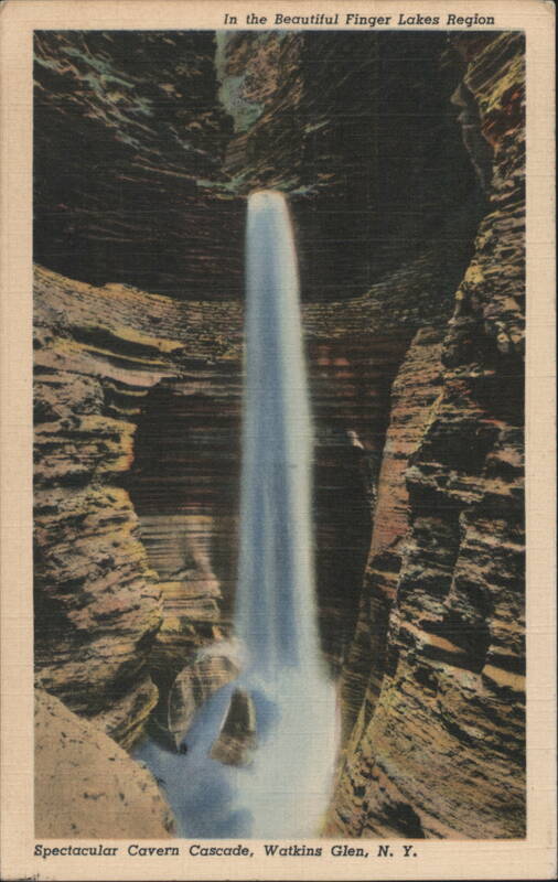 Spectacular Cavern Cascade, Watkins Glen, NY New York