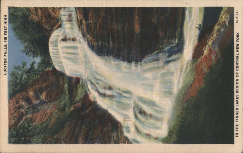 Lucifer Falls, 115 Feet High, Robert E. Treman State Park Ithaca New York