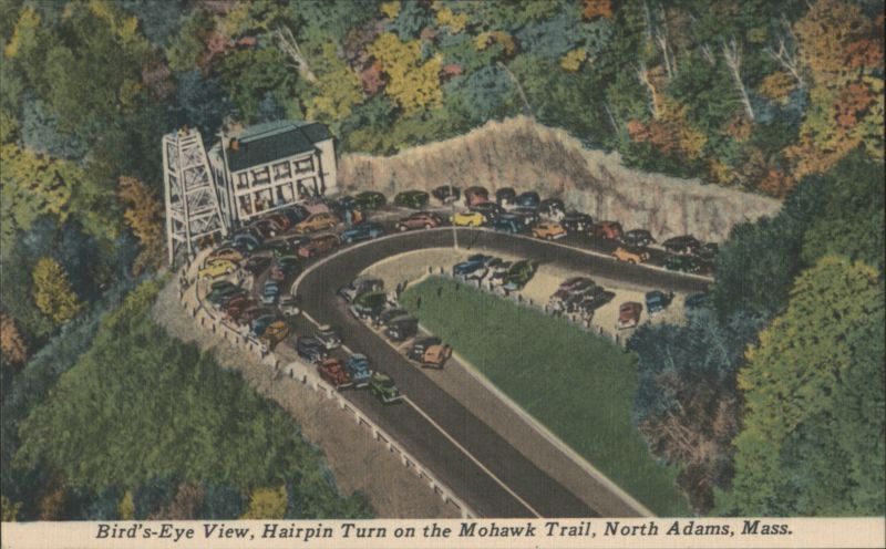 Bird's-Eye View, Hairpin Turn on the Mohawk Trail North Adams Massachusetts