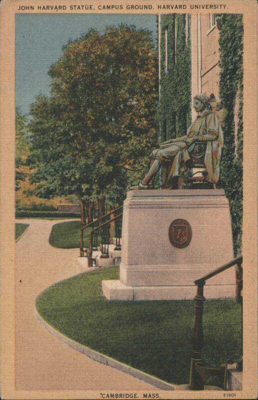 John Harvard Statue, Harvard University Campus Ground Cambridge Massachusetts