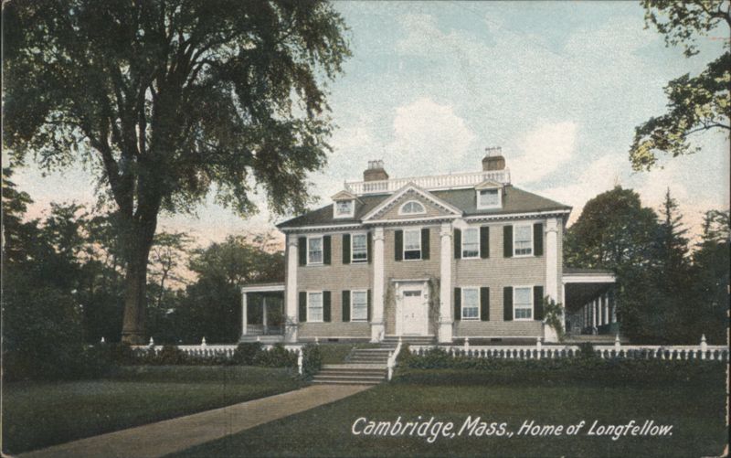 Home of Longfellow, Cambridge, Mass. Massachusetts