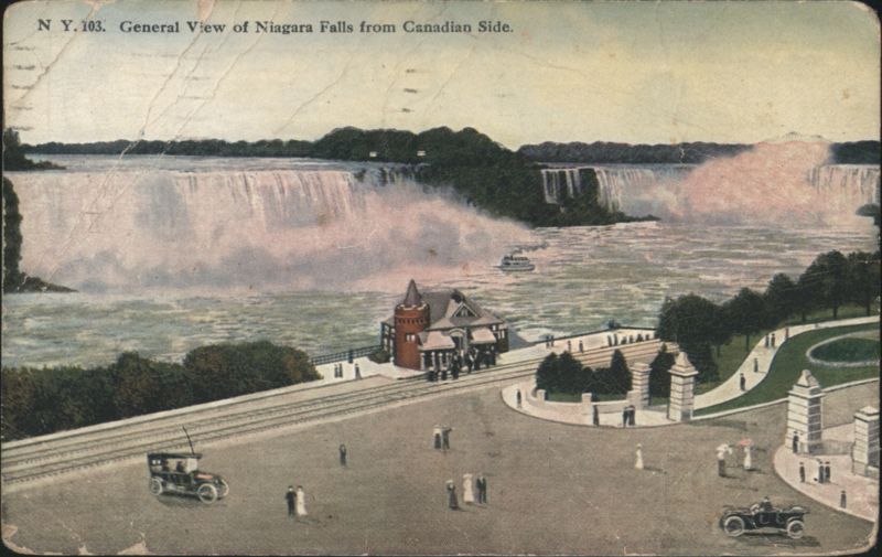 General View of Niagara Falls from Canadian Side ON Canada