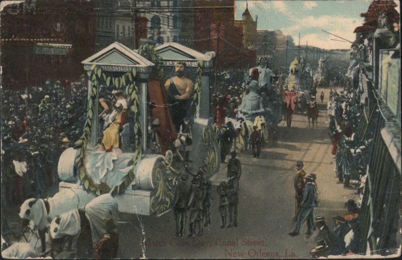 Mardi Gras Day Parade, Canal Street New Orleans Louisiana