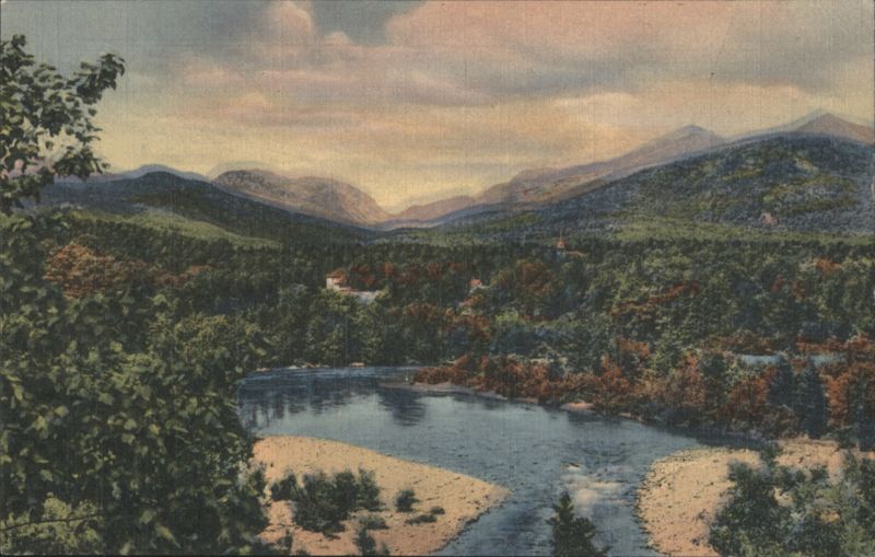 Franconia Notch, Pemigewasset River, White Mountains, NH New Hampshire