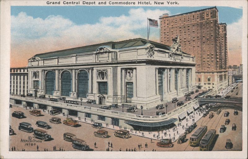 Grand Central Depot and Commodore Hotel New York
