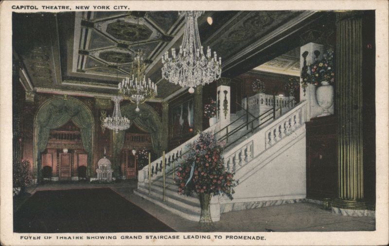 Capitol Theatre Foyer Grand Staircase, New York City
