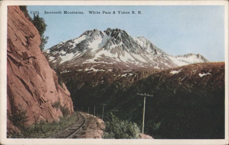 Sawtooth Mountains, White Pass & Yukon R. R. Railroad (Scenic)