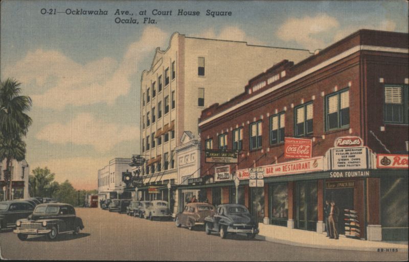 Ocklawaha Ave. at Court House Square, Ocala Florida