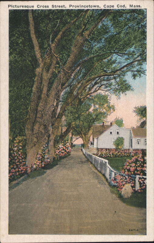 Picturesque Cross Street, Provincetown, Cape Cod Massachusetts