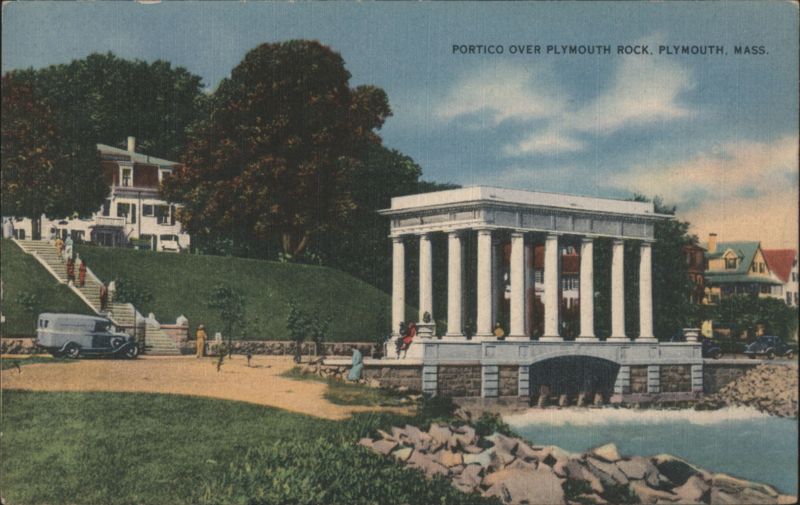 Portico over Plymouth Rock, Plymouth, MA Massachusetts